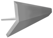Frank Door 2004-05 Walk-In Sliding Door Aluminum Bottom Guide Rail — Per Foot