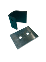 Frank Door 3006-09RS Walk-In Sliding Door Leading Edge Hook Retrofit (Stainless Steel Plate)