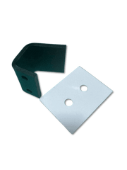 Frank Door 3006-09RW Walk-In Sliding Door Leading Edge Hook Retrofit (White Plate)