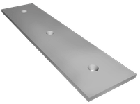 Frank Door 5005-89 Walk-In Sliding Door 3" Skid Bar Exterior — Per Foot
