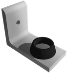 Frank Door 6025-04 Walk-In Sliding Door Drop Trac Door Stop