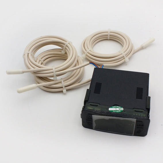 Glastender 07000282 OEM digital temperature controller with white display and black buttons