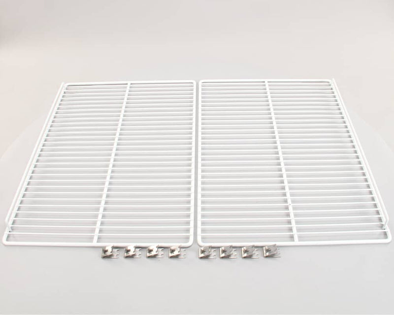 Traulsen 433681-2 White Shelf Set, 2 Shelves and 8 Clips