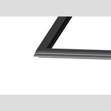 True 203542 black refrigeration door gasket showing corner and sealing profile