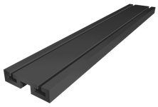 Black Plastic Gasket Track for a walk-in sliding cold-storage door