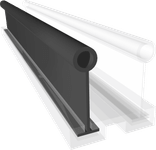 Walk-In Sliding Door Panel Mounted Gasket — Per Foot