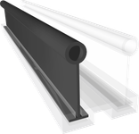Panel Mounted Gasket for a walk-in sliding cold-storage door