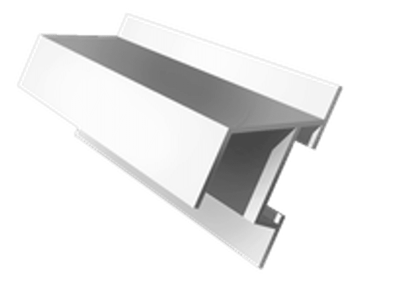 Walk-In Sliding Door Wall Guide Rail (Right Slide) — Per Foot