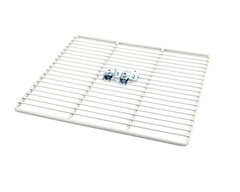 Continental wire shelf with double cross bar design