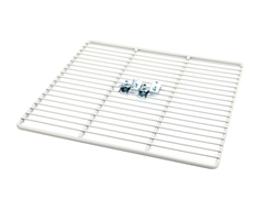Continental wire shelf with double cross bar design