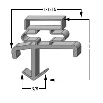 American Panel Magnetic Dart Mount Gasket Cooler & Freezer Door OEM Gasket