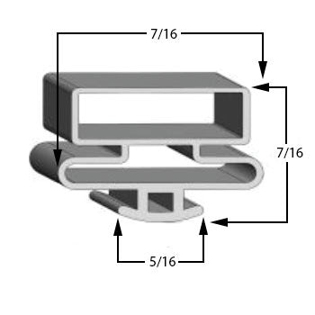 Anthony Dart Mount Narrow Gasket – OEM Cooler & Freezer Glass Door Sea