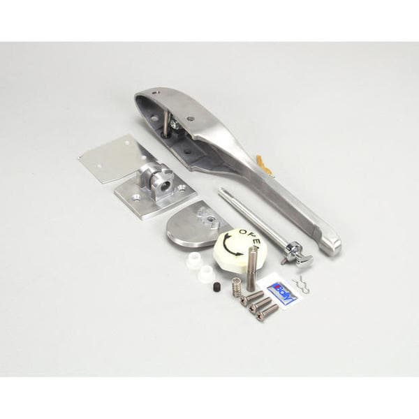 Bally walk-in cooler pull handle latch assembly with inside safety release