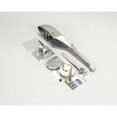 Bally walk-in cooler pull handle latch assembly with inside safety release