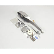 Bally walk-in cooler pull handle latch assembly with inside safety release
