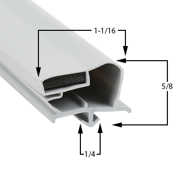 Beverage - Air Magnetic Door Gasket – OEM Black Cooler & Freezer Seal (3 - Sided or 4 - Sided)