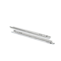 Continental Drawer Slides – 2 - 3/8" Height Stainless Steel | 150 lb Load Rating | Sold in Pairs