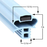 Delfield 1702542 BLUE blue push-in magnetic door gasket