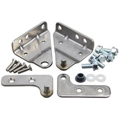 Glastender top and bottom hinge assembly for commercial cooler doors