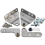 Glastender top and bottom hinge assembly for commercial cooler doors