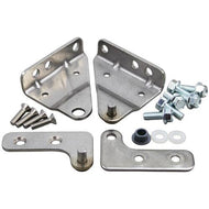 Glastender top and bottom hinge assembly for commercial cooler doors