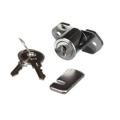 Glastender Lock Cylinder with Keys | Chrome Finish OEM | Fits BB, DS, FV, KC, LP, ND, PT Series