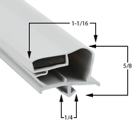 Glastender Magnetic Dart - Mount Gasket — Cooler/Freezer Door Seal
