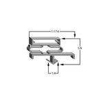 Glastender magnetic snap-in door gasket for compatible commercial refrigeration equipment
