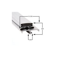 Glastender 06001309 magnetic snap-in offset-magnet door gasket