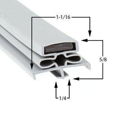 harford 3 sided dart mounted magnetic gasket OEM replacement for walk-in cooler and freezer door sealing