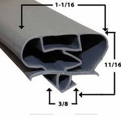 Hoshizaki PD-714-316 door gasket for commercial refrigeration door sealing