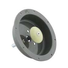 KASON Push Rod with Wide Recessed Cup – 7 - 3/16" Cup, Glow Knob, Inside Safety Release for 4" Doors
