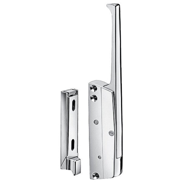 Non - Locking Heavy - Duty Edgemount Latch – Curved Handle | Reversible Left or Right Hand | Chrome Finish | OEM Replacement