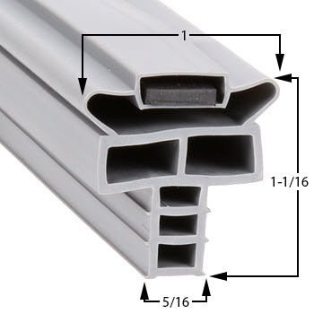 Randell IN GSK1038 magnetic door gasket for commercial refrigeration equipment