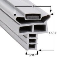Randell Magnetic Gasket — Push - In Style 4 - Sided Cooler/Freezer Door Seal | Custom Sizes Available