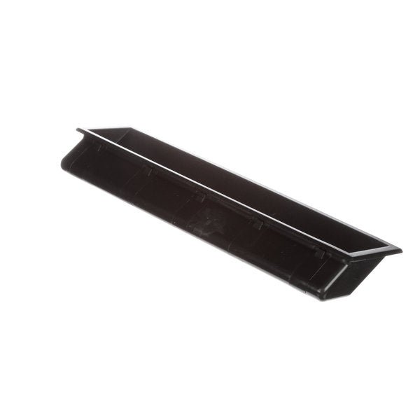 Randell HD HDL0103 black ABS plastic recessed door pull handle with snap-in mounting profile for commercial refrigeration doors