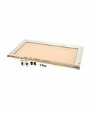 Silver King Salad Hopper Door — 10" × 18 - 3/4" | Stainless Frame with Plexiglass | Reversible Bracket