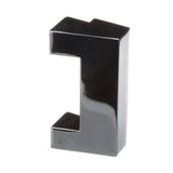 Traulsen SER-16837-00 black 2-inch roll-in refrigeration door lock keeper strike with stepped engagement profile