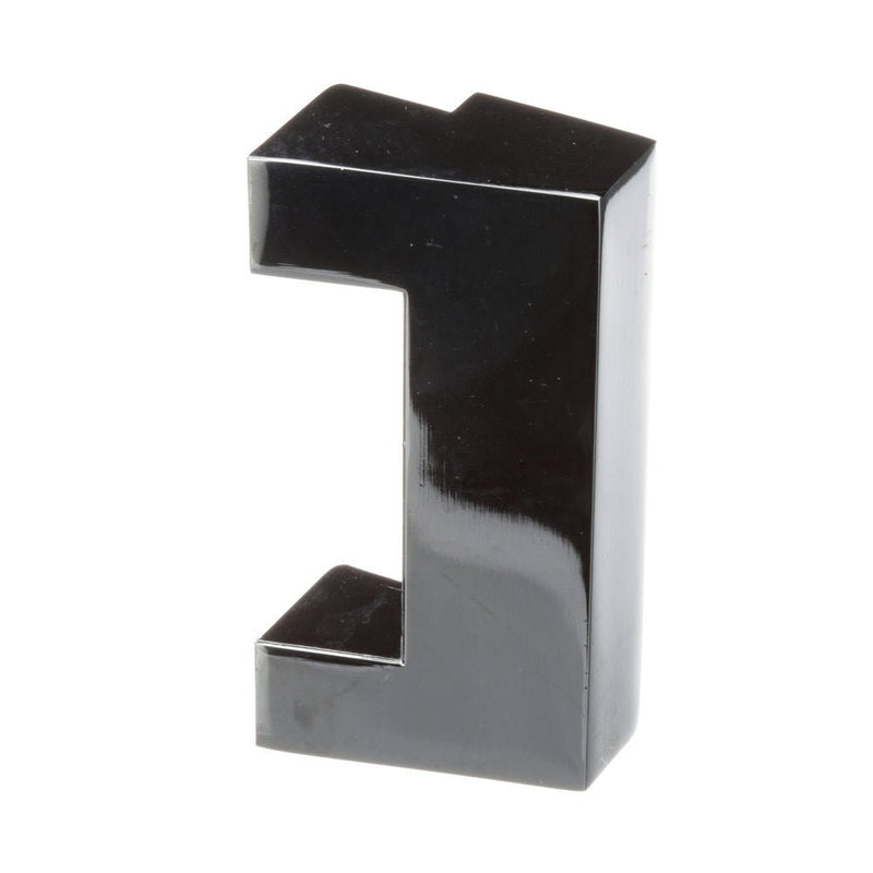 Traulsen SER-16837-00 black 2-inch roll-in refrigeration door lock keeper strike with stepped engagement profile