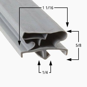 Traulsen Magnetic Gasket — OEM Replacement | Cooler & Freezer Door Seal | 3 or 4 - Sided | Custom Sizes Available