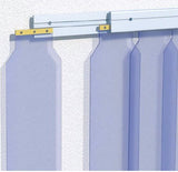 trip Curtain for Walk - In Coolers & Freezers — Clear PVC | 6" Strips | Custom Sizes Available