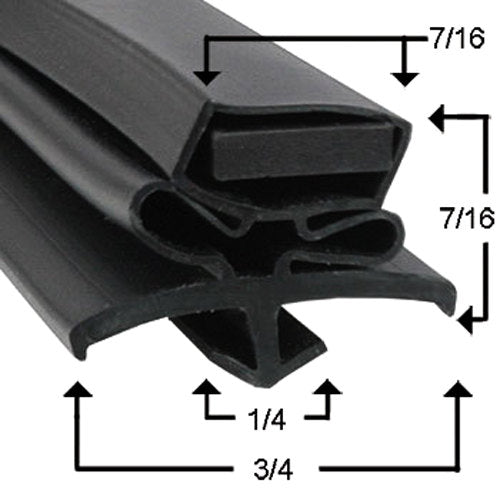 True Dart Mount / Snap - In Magnetic Gasket — Cooler & Freezer Door | 3 or 4 - Sided | Fits TRCB Series