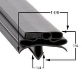TRUE New Style Snap - In Magnetic Door Gasket — Cooler & Freezer Door Seal | 3 or 4 - Sided | Custom Sizes Available (PD - 124)