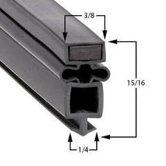 True Push - In Magnetic Gasket — Cooler & Freezer Door | 3 or 4 - Sided | Custom Sizes Available (PD - 125)