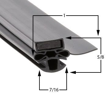 Turbo Air Magnetic Gasket — Push - In Style with Flap Overlay