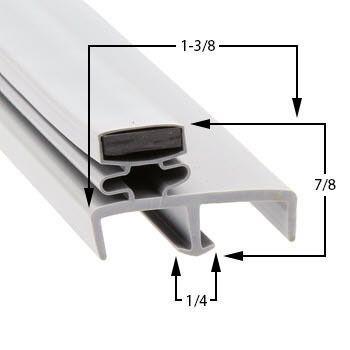 Victory Dart Magnetic Gasket — Custom Size | Cooler & Freezer Door Gasket | 3 - or 4 - Sided