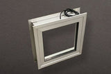Walk - In Cooler & Freezer Heated Window – Triple Pane, 120V/60Hz, Brushed Aluminum Frame