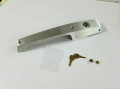Walk - In Cooler / Freezer Pull Handle — Fixed Mount | Key Cylinder Lock & Padlock Provision | Light - Duty Doors