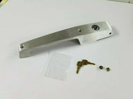 Walk - In Cooler / Freezer Pull Handle — Fixed Mount | Key Cylinder Lock & Padlock Provision | Light - Duty Doors