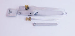 Walk - In Latch / Pull Handle — Brushed Finish | Optional Key Lock | Padlocking Provision | Corrosion - Resistant Alloy